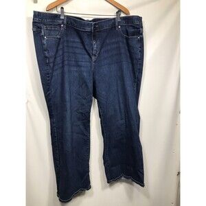 Lane Bryant Skinny Jeans Women's Dark Wash Denim Blue 28P